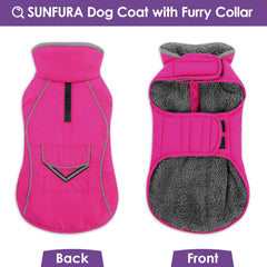 SUNFURA manteau chien fermeture velcro ajustement rapide