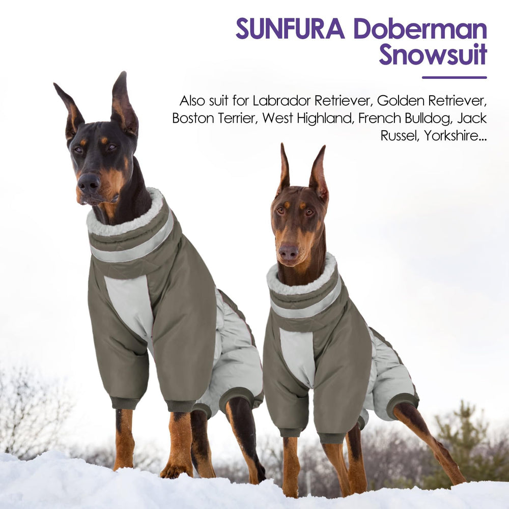 SUNFURA manteau chien taille reglable patte pour ajustement personnalisé.
