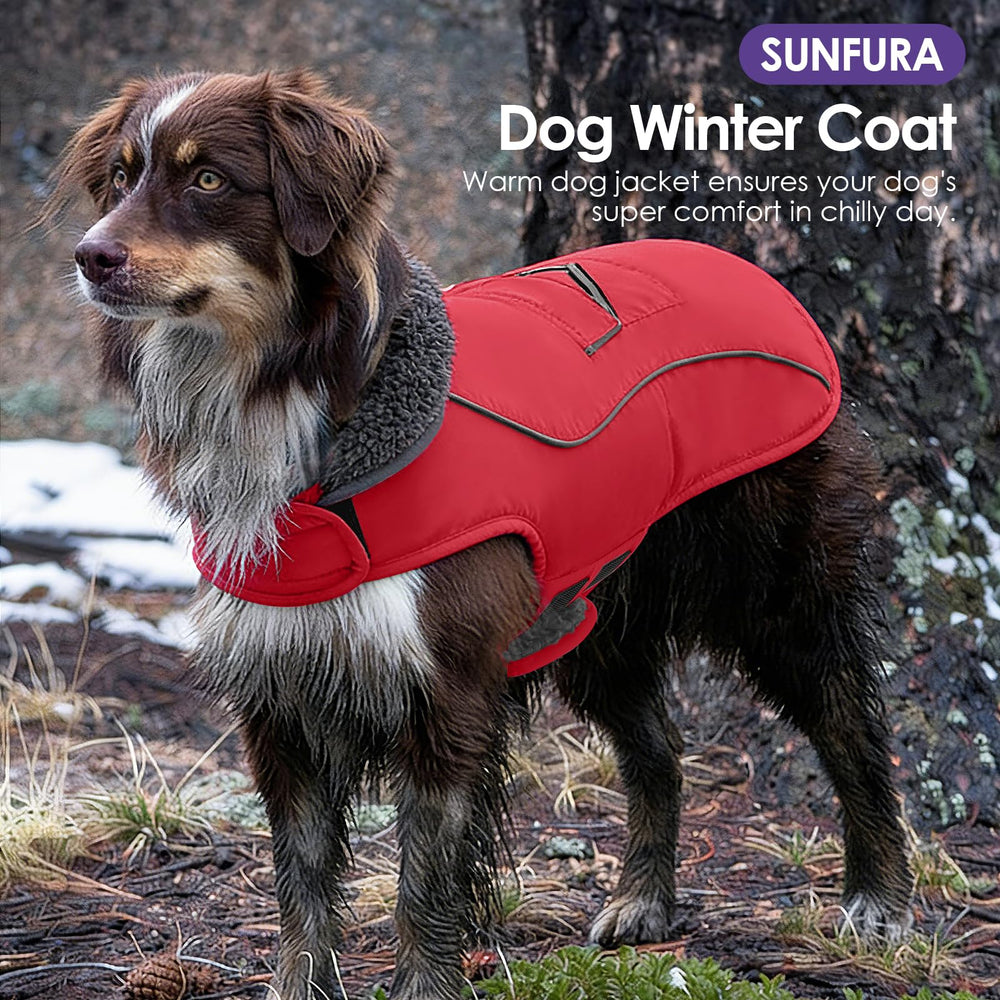 SUNFURA manteau hiver chien doublure polaire pour chaleur