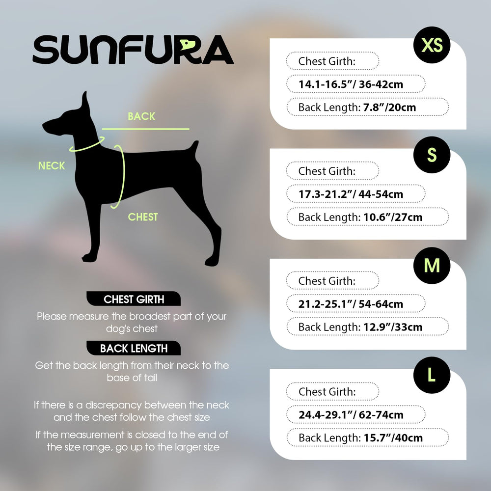SUNFURA taille ajustable convient petits et moyens chiens pour un ajustement sûr