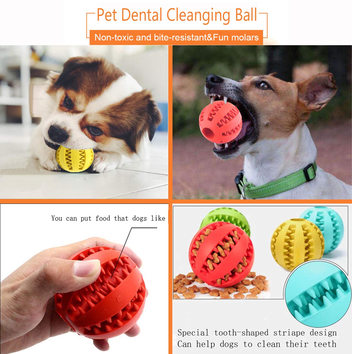 Sunglow Balle-Jouet Chien stimulation-intelligence — stimule l’apprentissage pendant le jeu.
