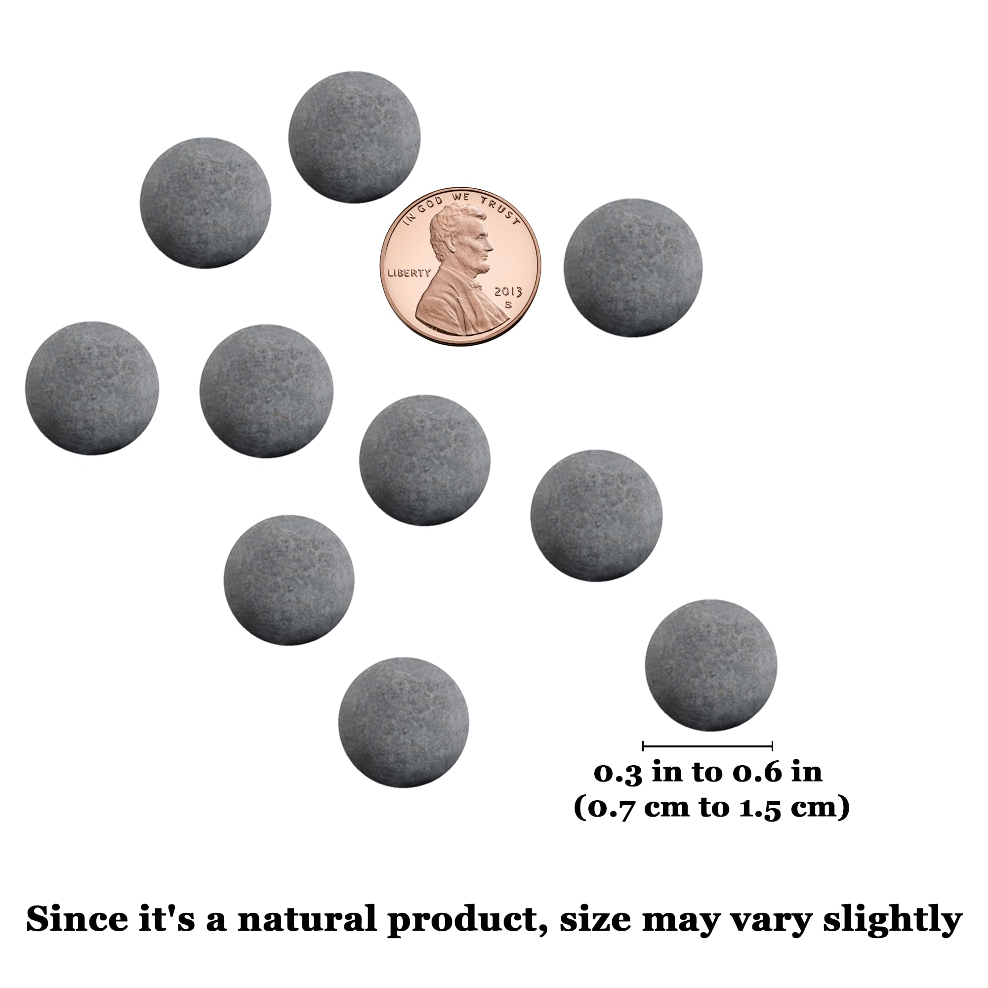SunGrow Balle Calcium Gris – sphère attrayante et nutritive pour invertébrés.