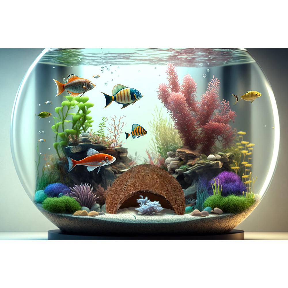SunGrow Betta Cave, refuge spacieux et compact pour espace de nage.