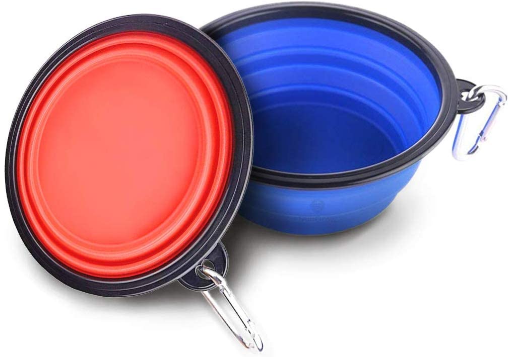 SunGrow bol pliable pour chien, pratique pour repas en déplacement.