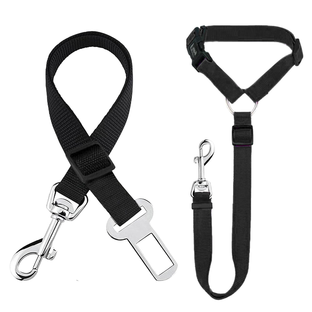 SunGrow ceinture chien voiture reglable fixée au dossier pour trajet sûr