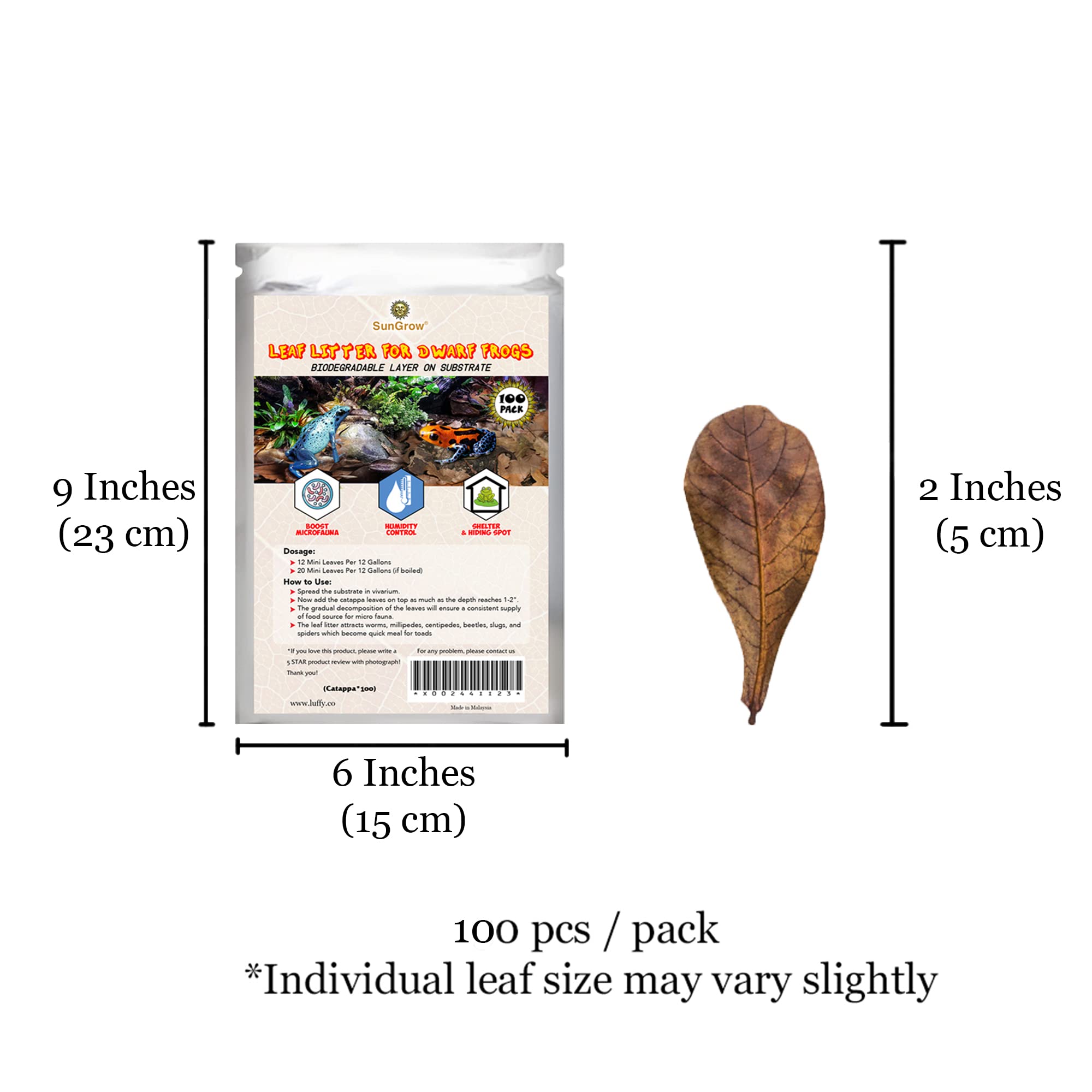 SunGrow Entretien simple terrarium : application rapide et remplacement facile.