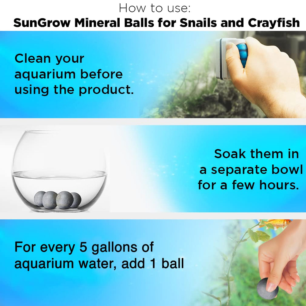 SunGrow Minéraux plantes aquatiques, favorisent croissance des plantes.