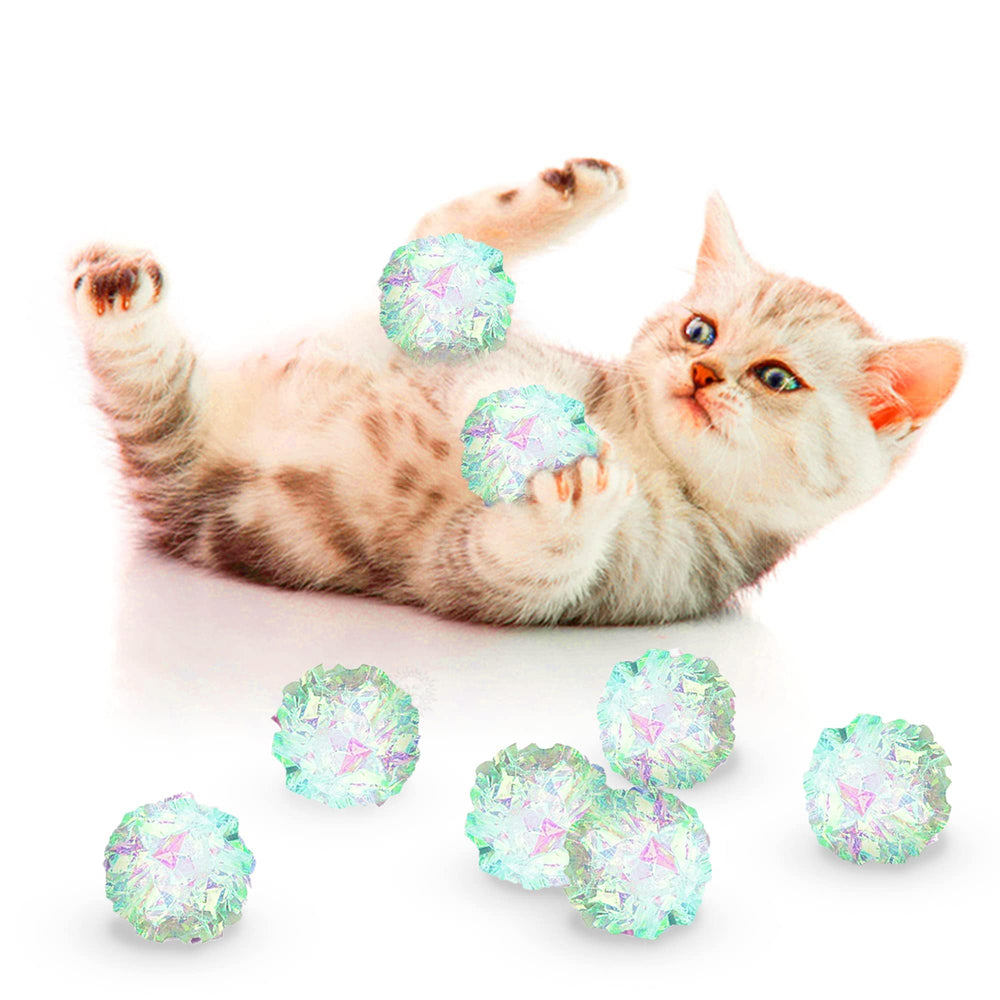 SunGrow Mylar Chat: boule crinkle 2 po brillante pour l’activité.