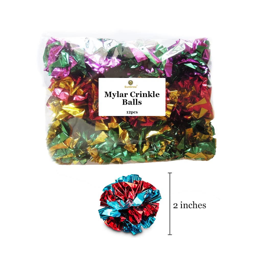 SunGrow Pack de 12 boules Crinkle prêt à l’emploi.