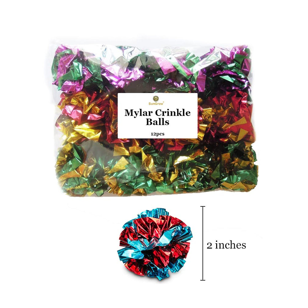 SunGrow Pack de 12 boules Crinkle prêt à l’emploi.