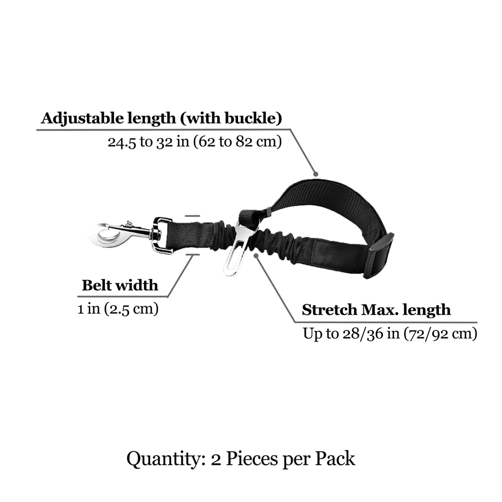 SunGrow Pack deux Ceintures chien, pratique pour deux animaux ou en rechange