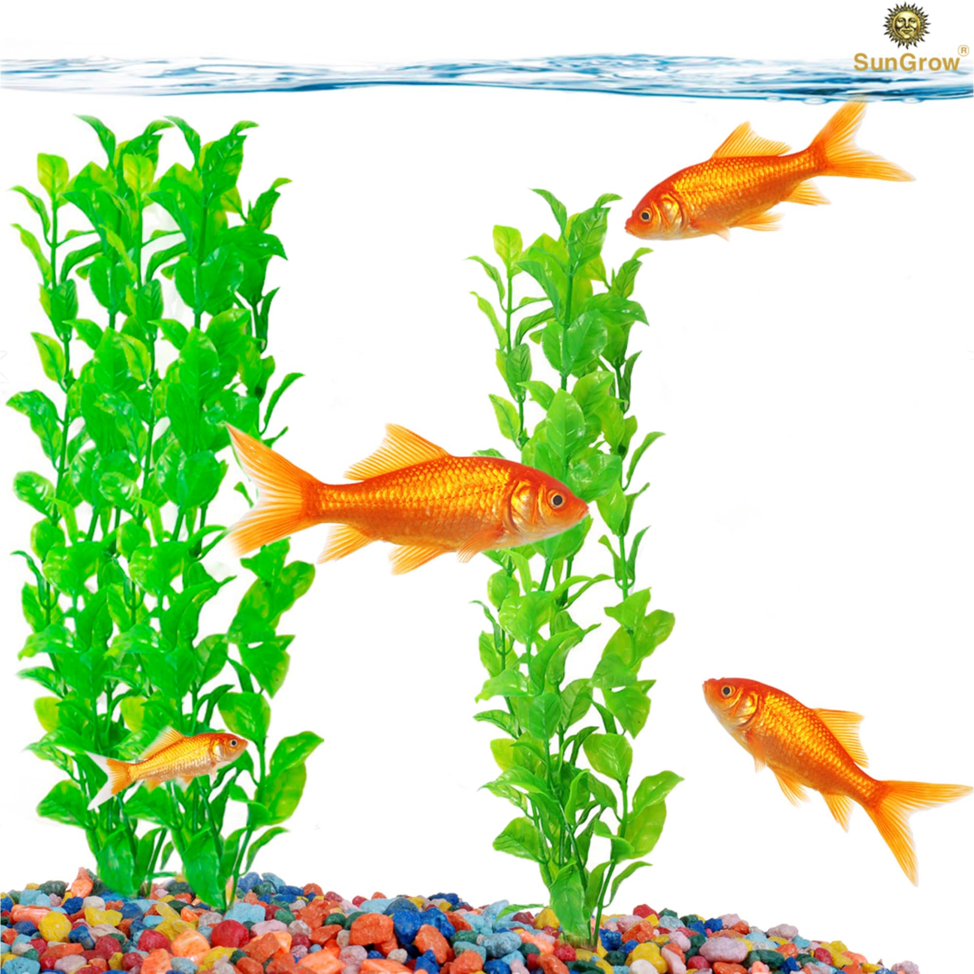 SunGrow plante en résine lourde offrant stabilité et positionnement sûr