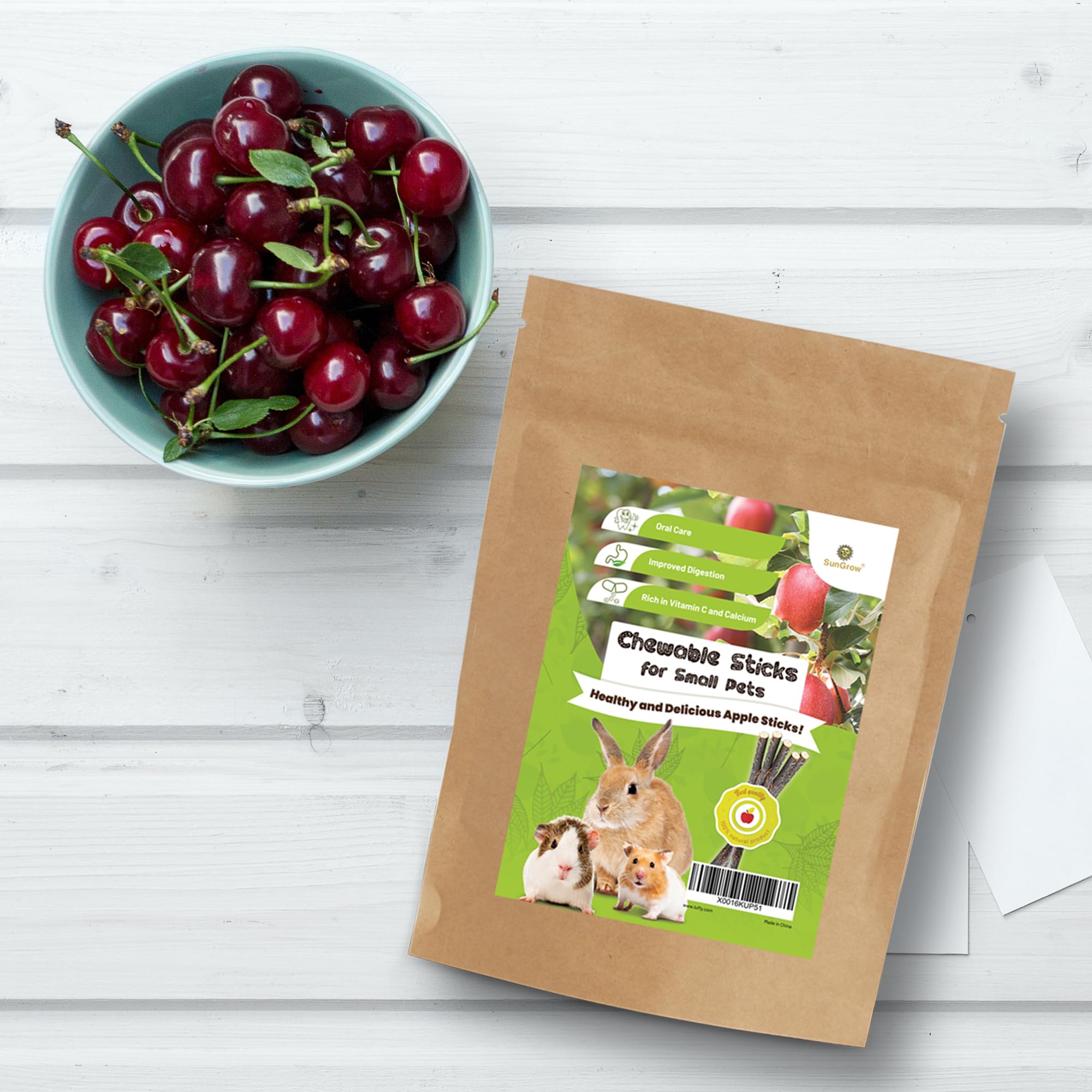 SunGrow Souches Pomme – stimule l’activité et réduit l’ennui.