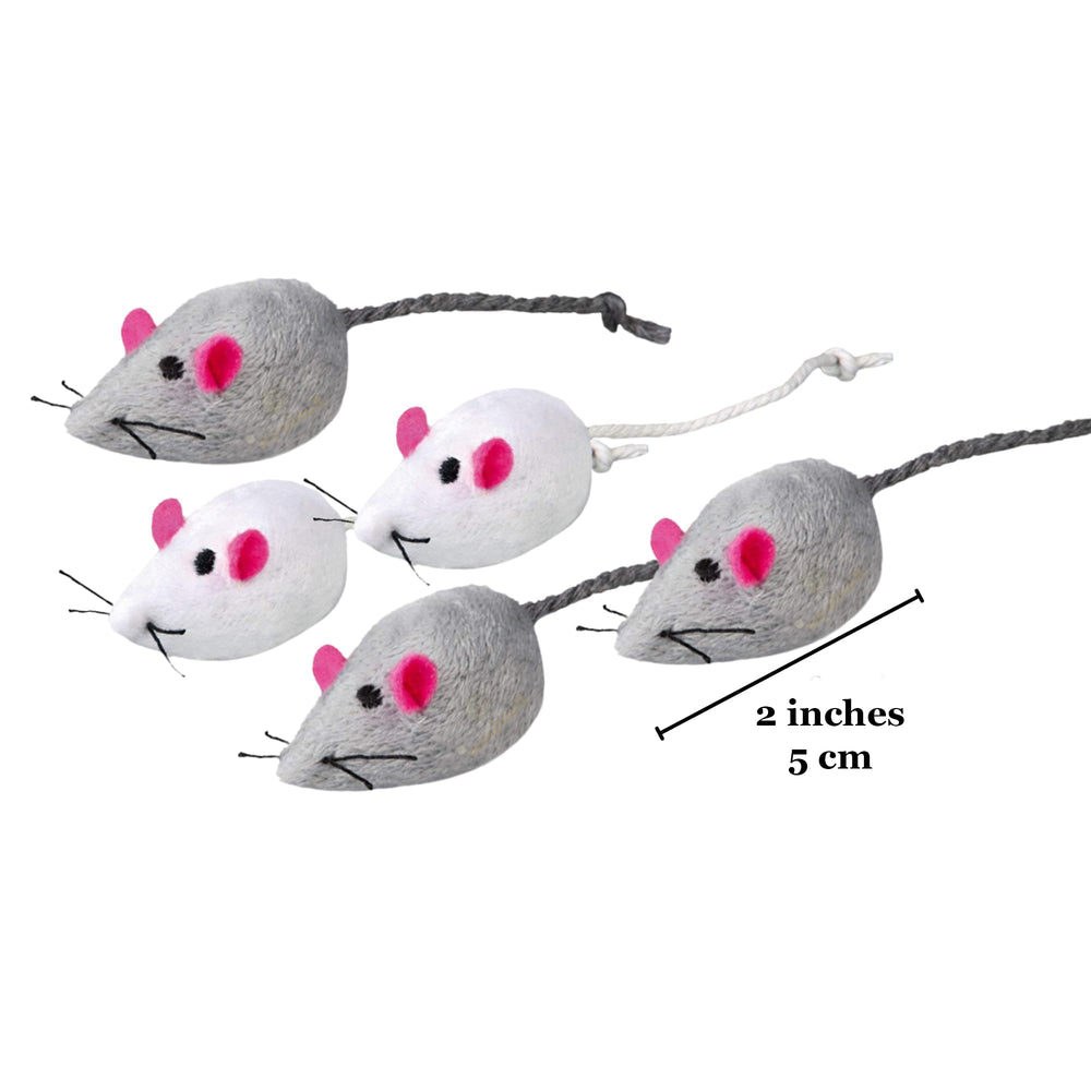 SunGrow souris herbe à chat recyclée, jouet sûr et réconfortant pour votre chat.