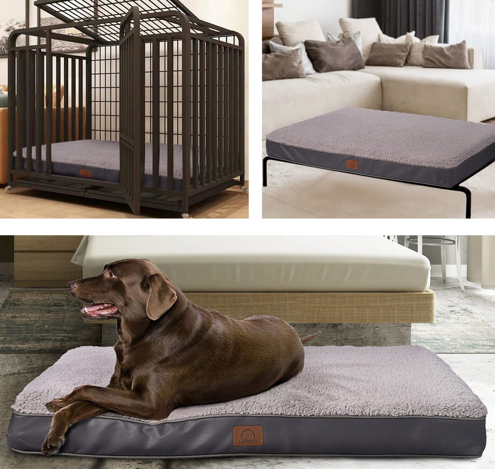 Sunheir grand lit chien 3XL emballage comprimé, à laisser 48h pour retrouver sa forme.
