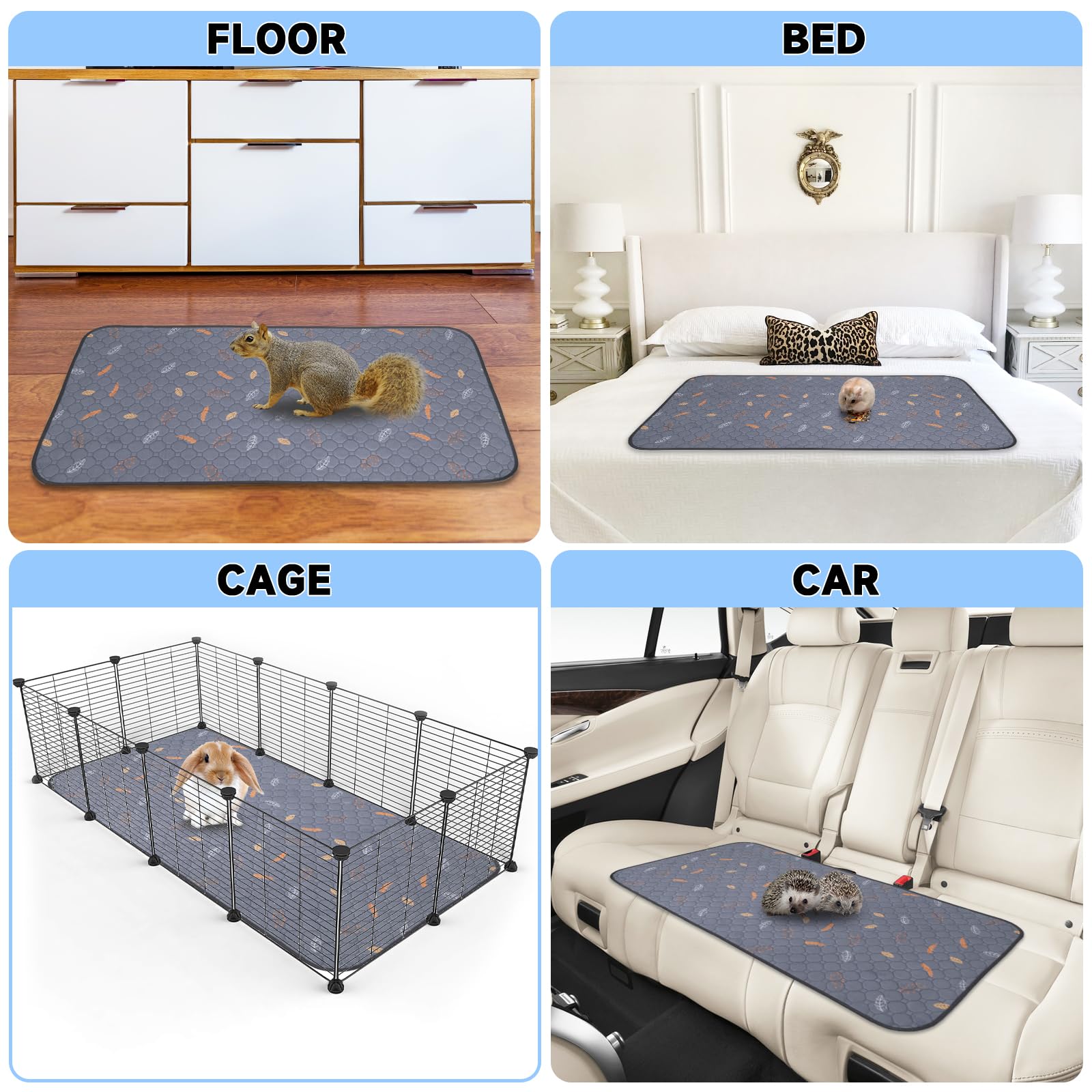 Sunheir tapis absorbant – idéal sous litière et couchage.