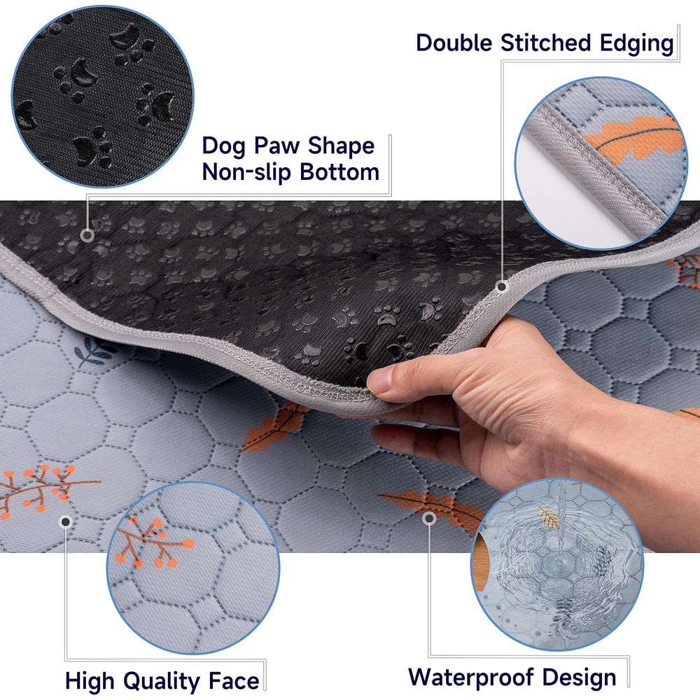 Sunheir tapis-pipi lavable, base antidérapante en silicone pour plus de stabilité