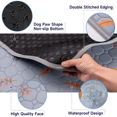 Sunheir tapis-pipi lavable, base antidérapante en silicone pour plus de stabilité
