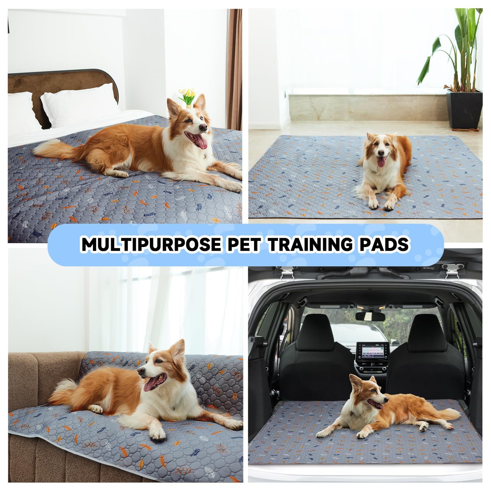 Sunheir tapis-pipi lavable utilisé sous cage ou enclos pour protéger les sols