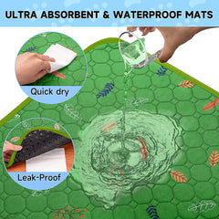 Sunheir tapis-potty chien absorbant protège sols et tapis lors de l'apprentissage