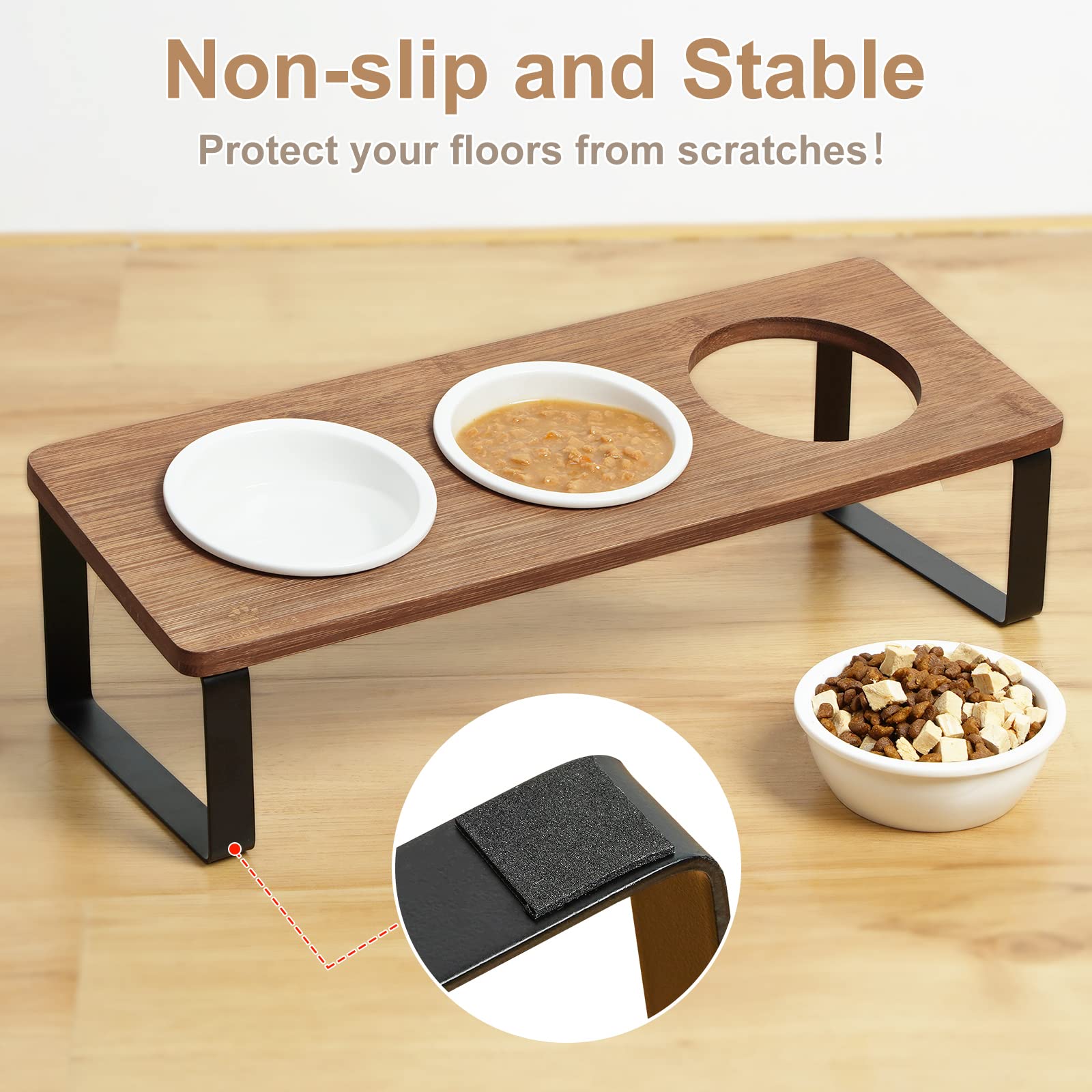 Sunhoo-design-bois-brun-chat-eleve: cadre brun élégant qui s’intègre à la cuisine.