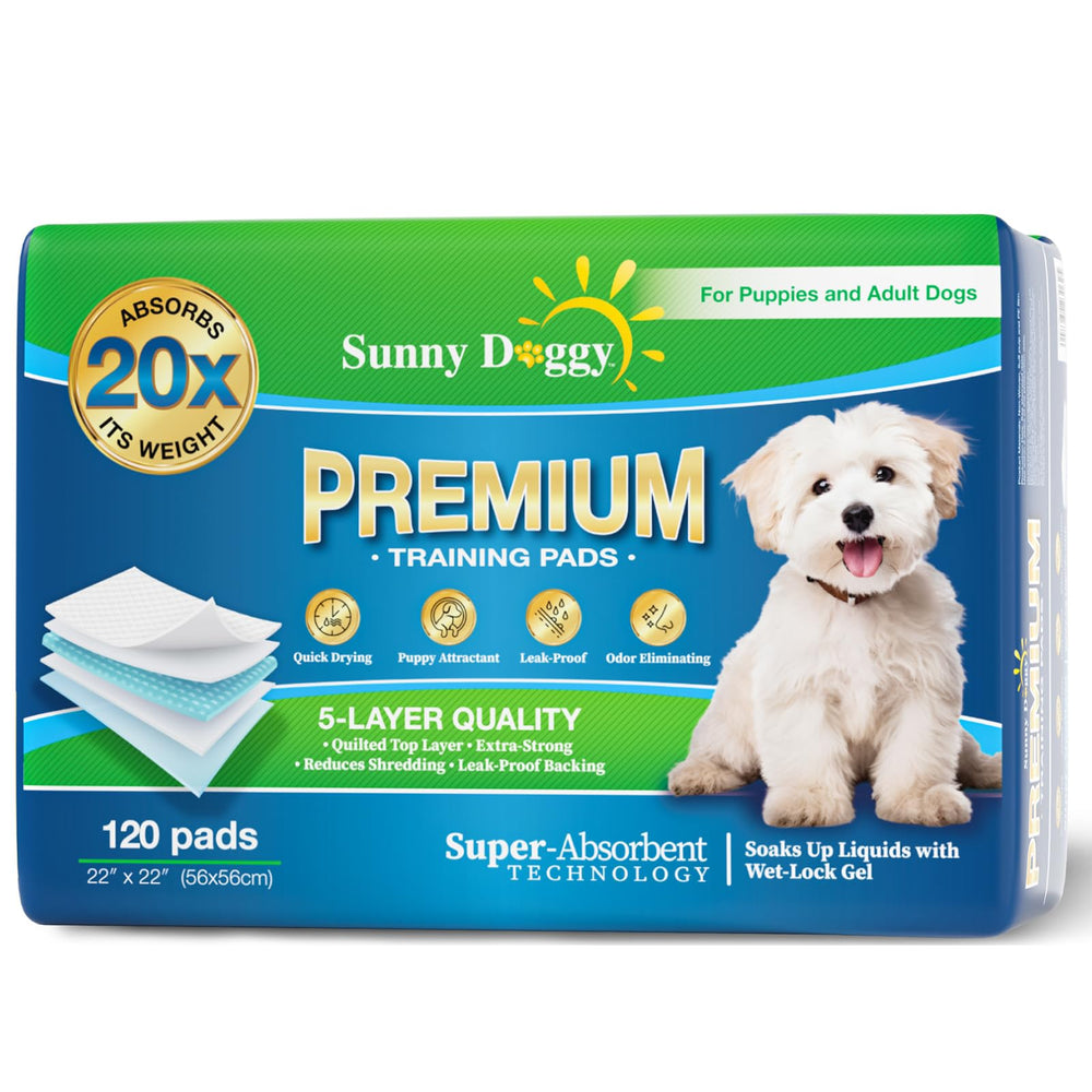Sunny Doggy Pads 22x22 - absorption élevée pour entraînement canin