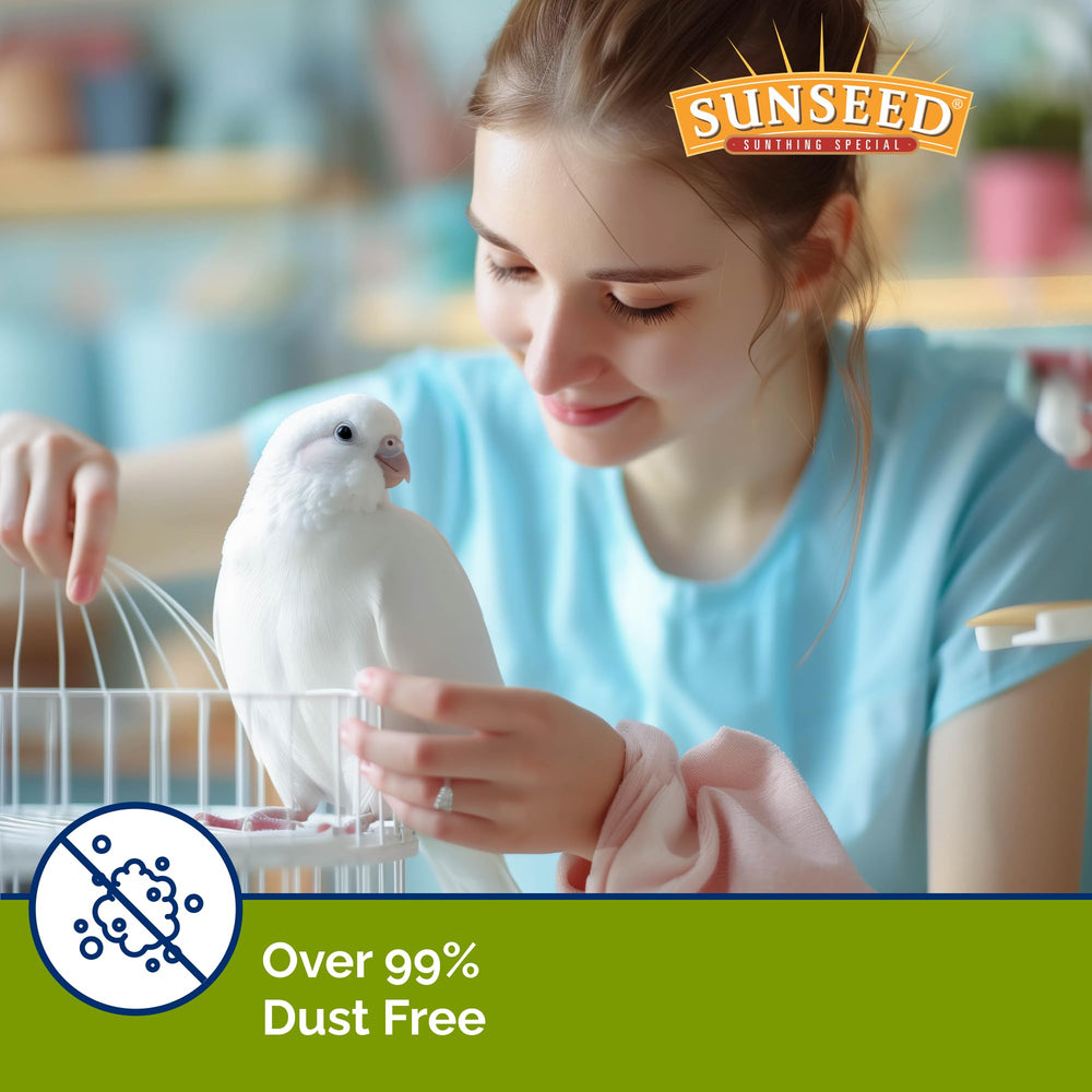 Sunseed Fresh World Bedding avec expansion 3x, meilleure absorption d’humidité.