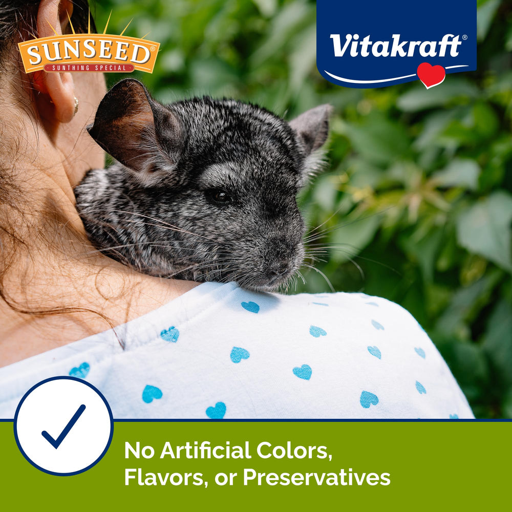 Sunseed Vita Prima chinchilla food sans-colorants-aromes-conservateurs assure une alimentation naturelle.