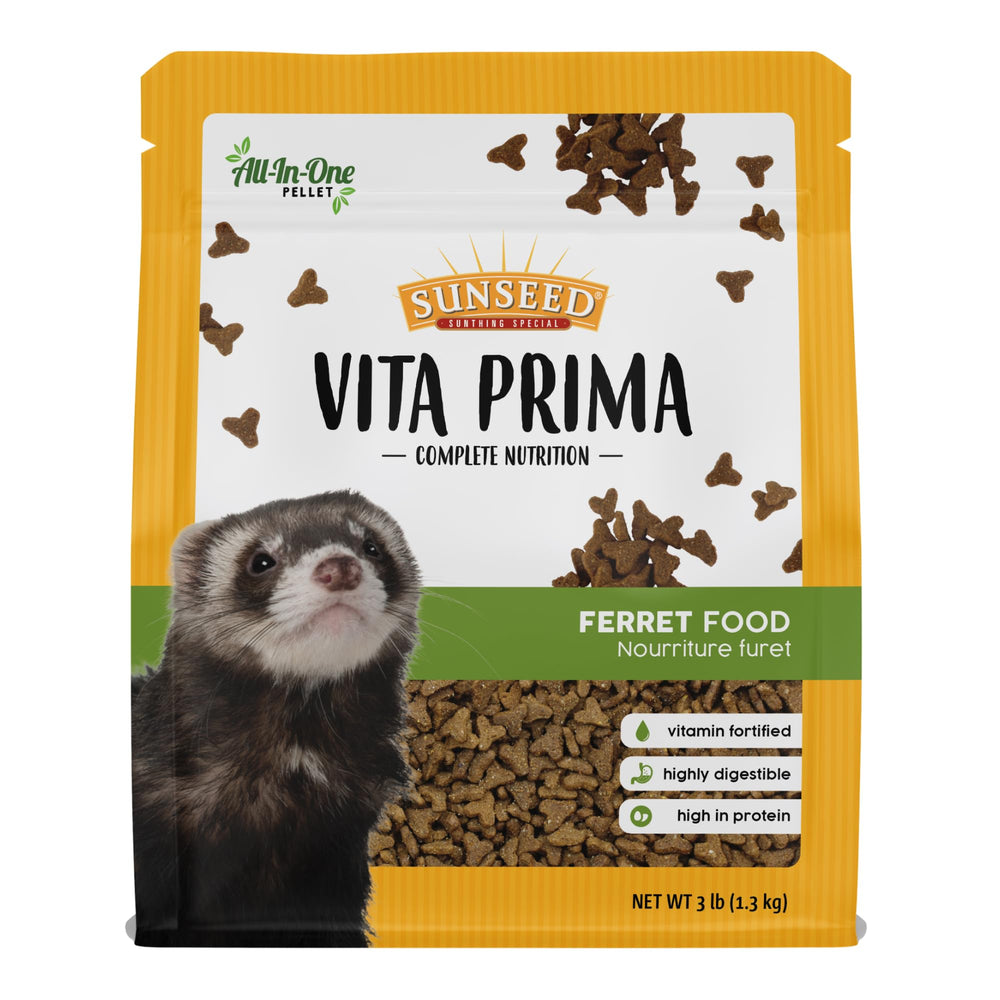 Sunseed Vita Prima Ferret protéine haute énergie pour l'activité quotidienne.