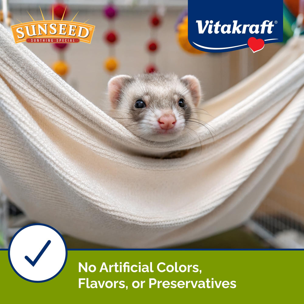 Sunseed Vita Prima Ferret sans colorants ni artificiels pour une alimentation claire.