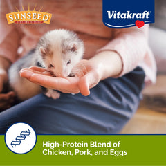 Sunseed Vita Prima Ferret texture crounante favorisant la mastication naturelle.