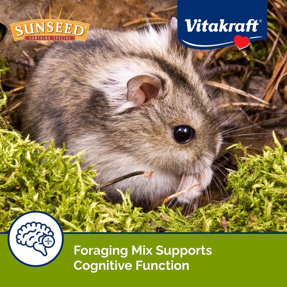 Sunseed Vita Prima omega-3 fibre naturelle, peut soutenir énergie et pelage doux.