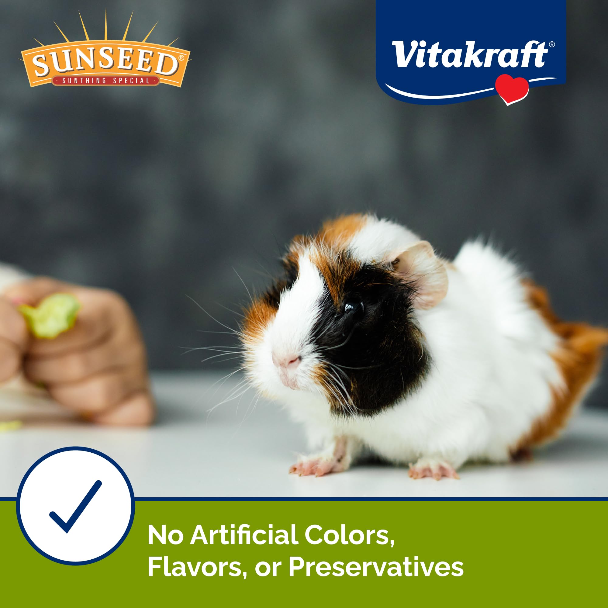 Sunseed Vita Prima sans arômes artificiels, colorants ni conservateurs.
