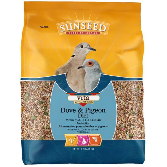 Mélange de grains et légumes Sunseed Vita Sunscript pour colombes.