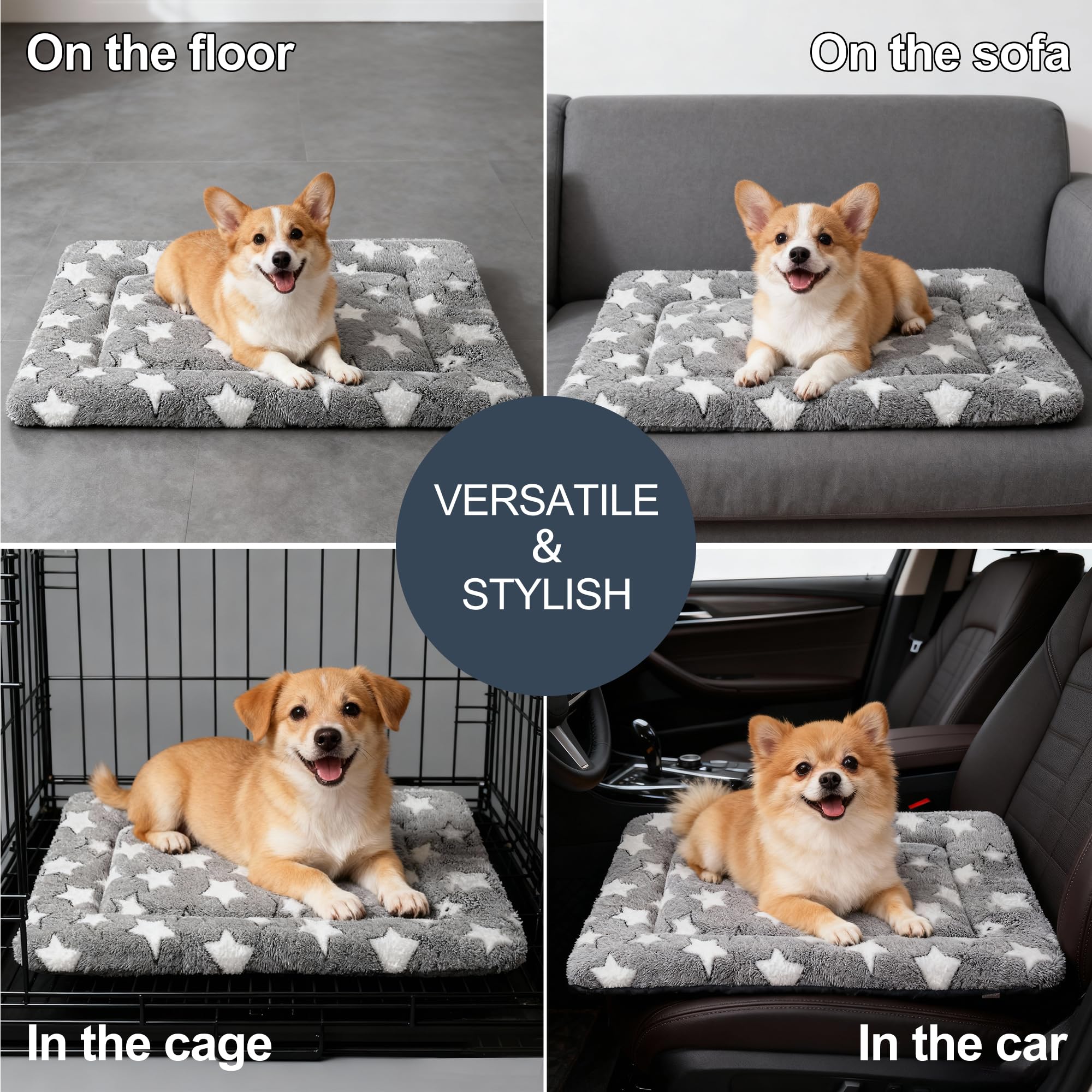 SUNSHE coussin chien usage maison et voyage pratique et confortable