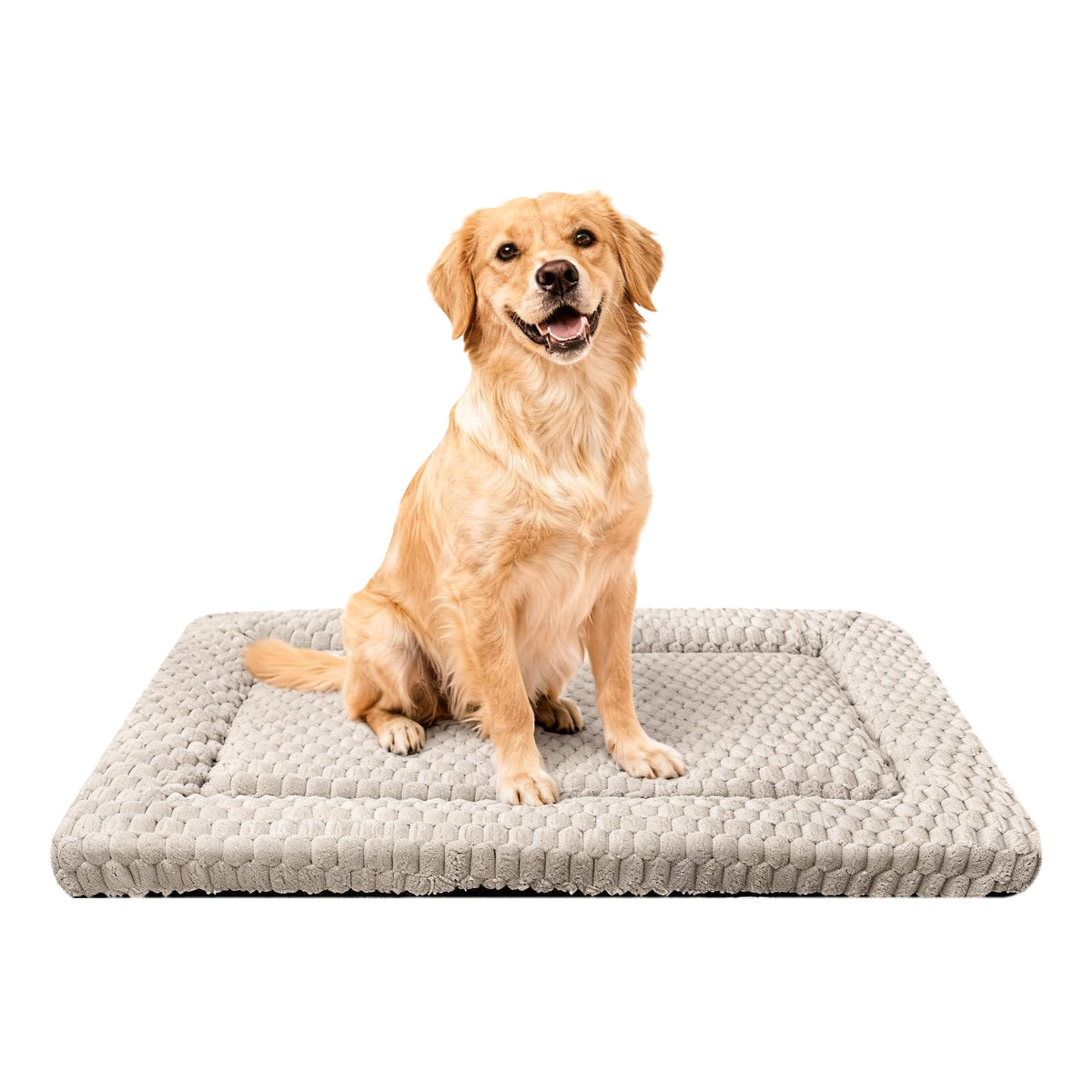 SUNSHE Tapis-lit chien face peluche, douceur et confort pour le repos.