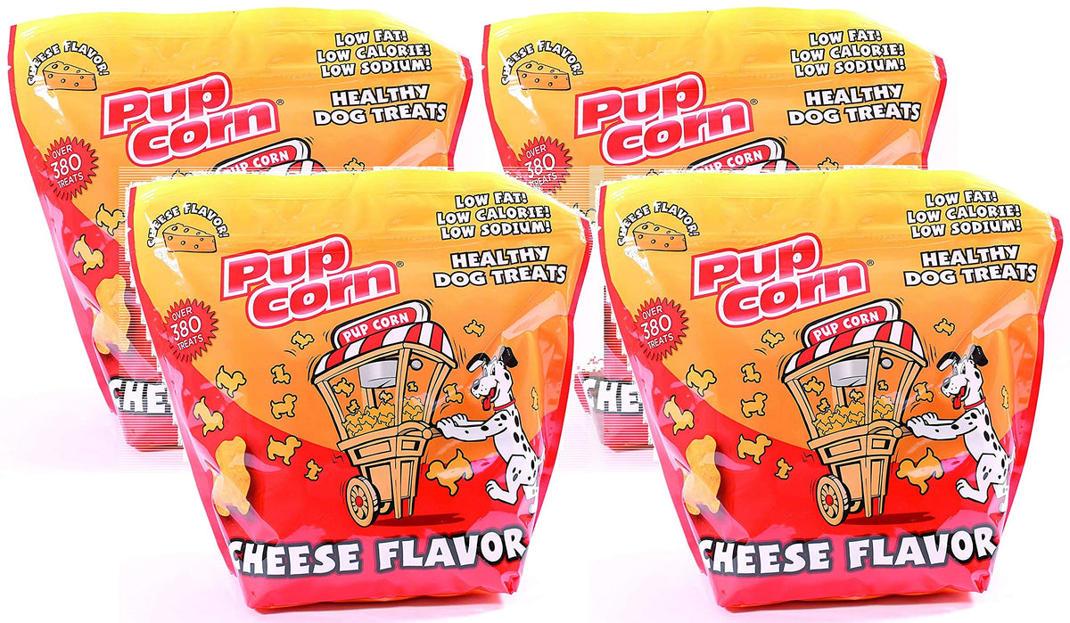 Sunshine Pet Treats Pupcorn Fromage, friandise croustillante idéale pour récompenser lors de l’entraînement.
