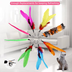SUNSHINETOP baguette-chat-telescopique-rangement pratique après le jeu.