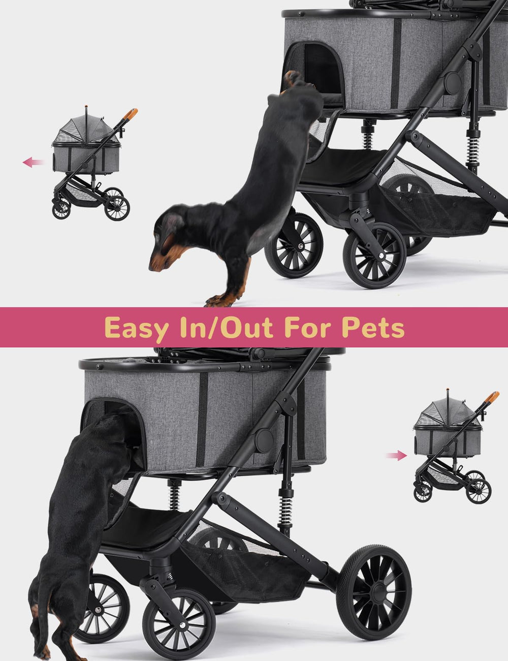 SUNTHX Voyage avec vos animaux grâce au porte-transport détachable.
