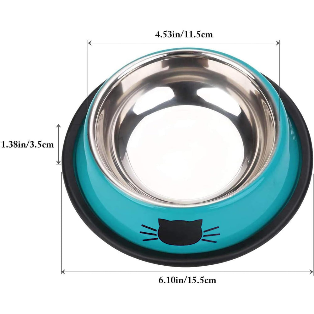 Bol SUOXU en inox pour chiots et lapins, taille adaptée.