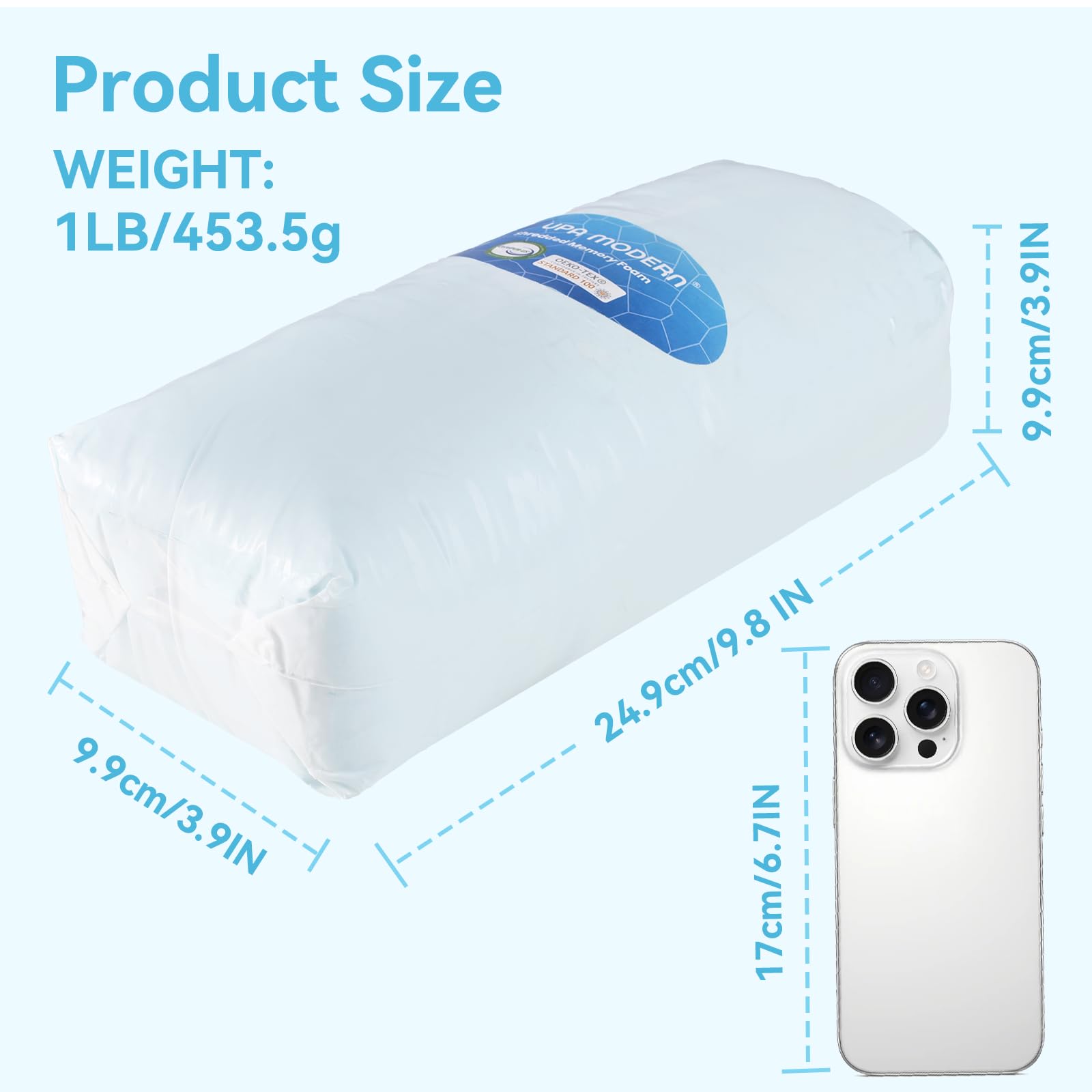 SUPA MODERN oreiller personnalisable avec rembourrage, ajustement du soutien.