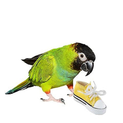Super Bird Creations chaussures-jouet-oiseaux, colorées et sans métal pour l’enrichissement.