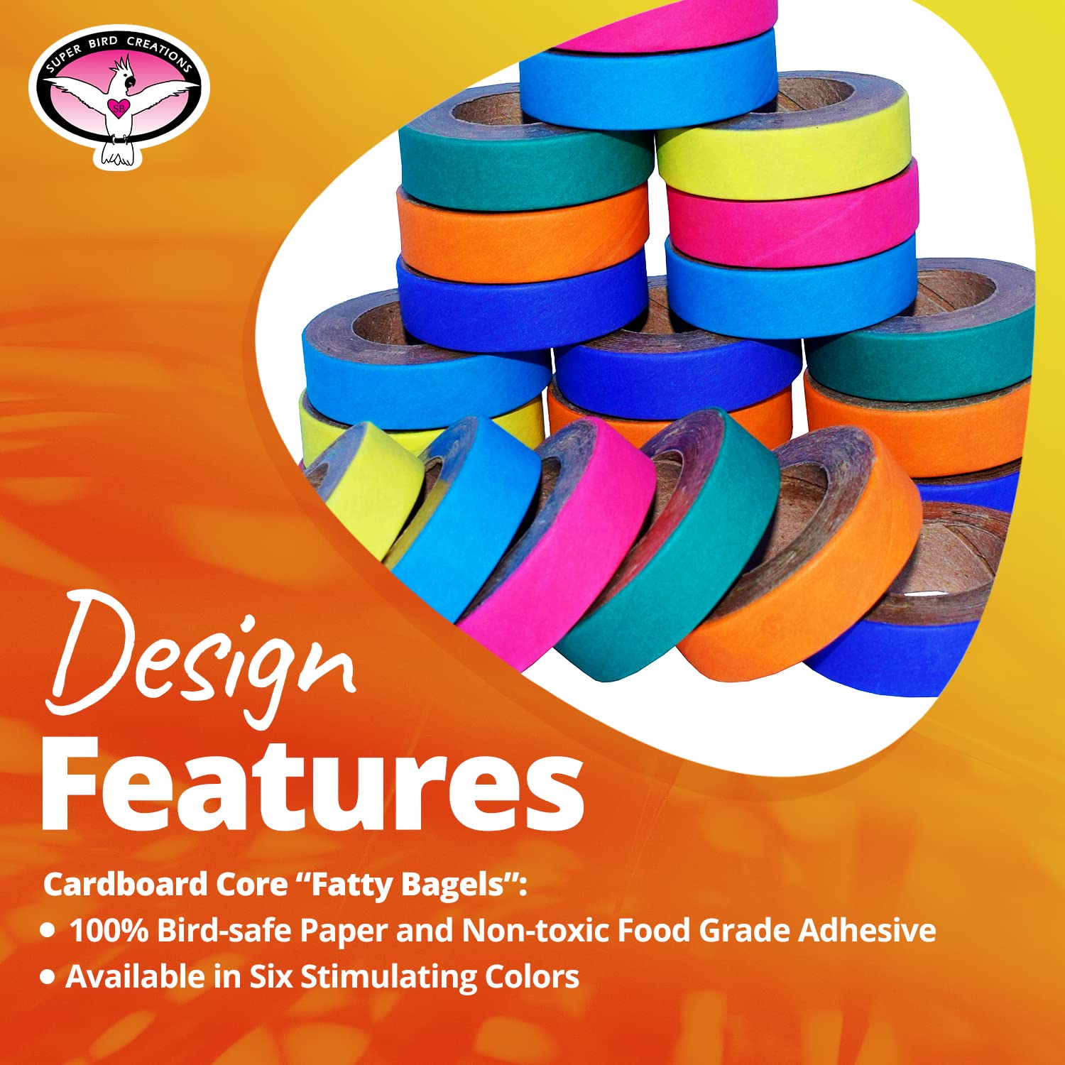 Fatty Bagels de Super Bird Creations: sécurité aviaire et fabrication aux États-Unis.