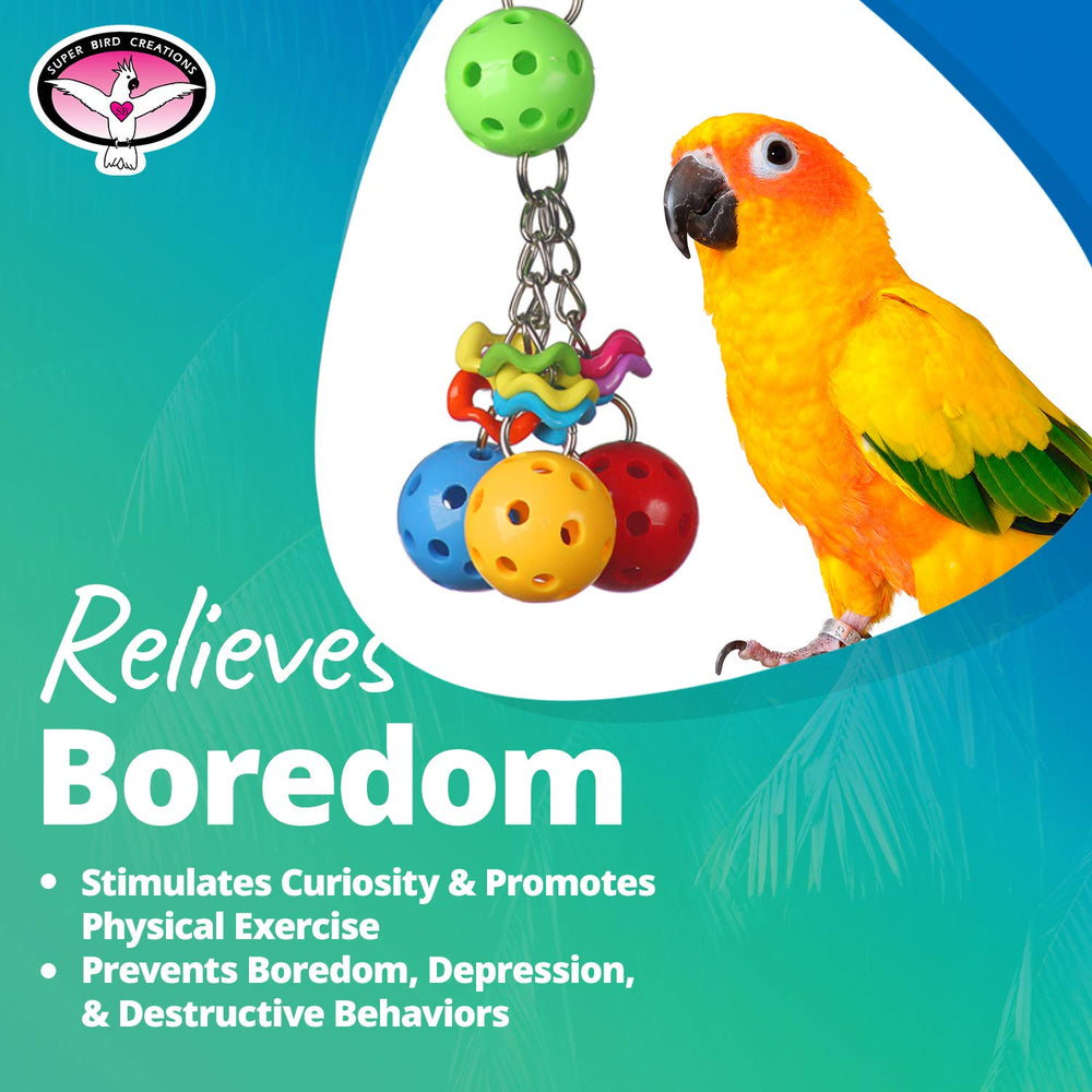 Super Bird Creations Jingleberries – réduction de l'ennui grâce au jeu actif