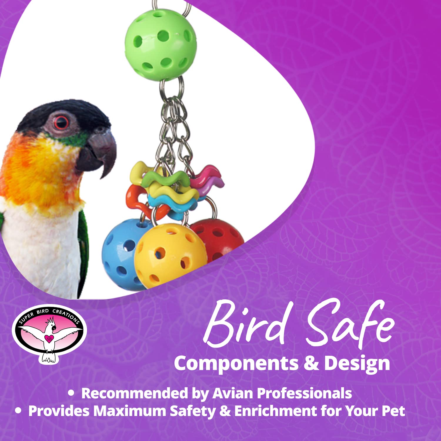 Super Bird Creations Jingleberries – sécurité et durabilité pour usage quotidien