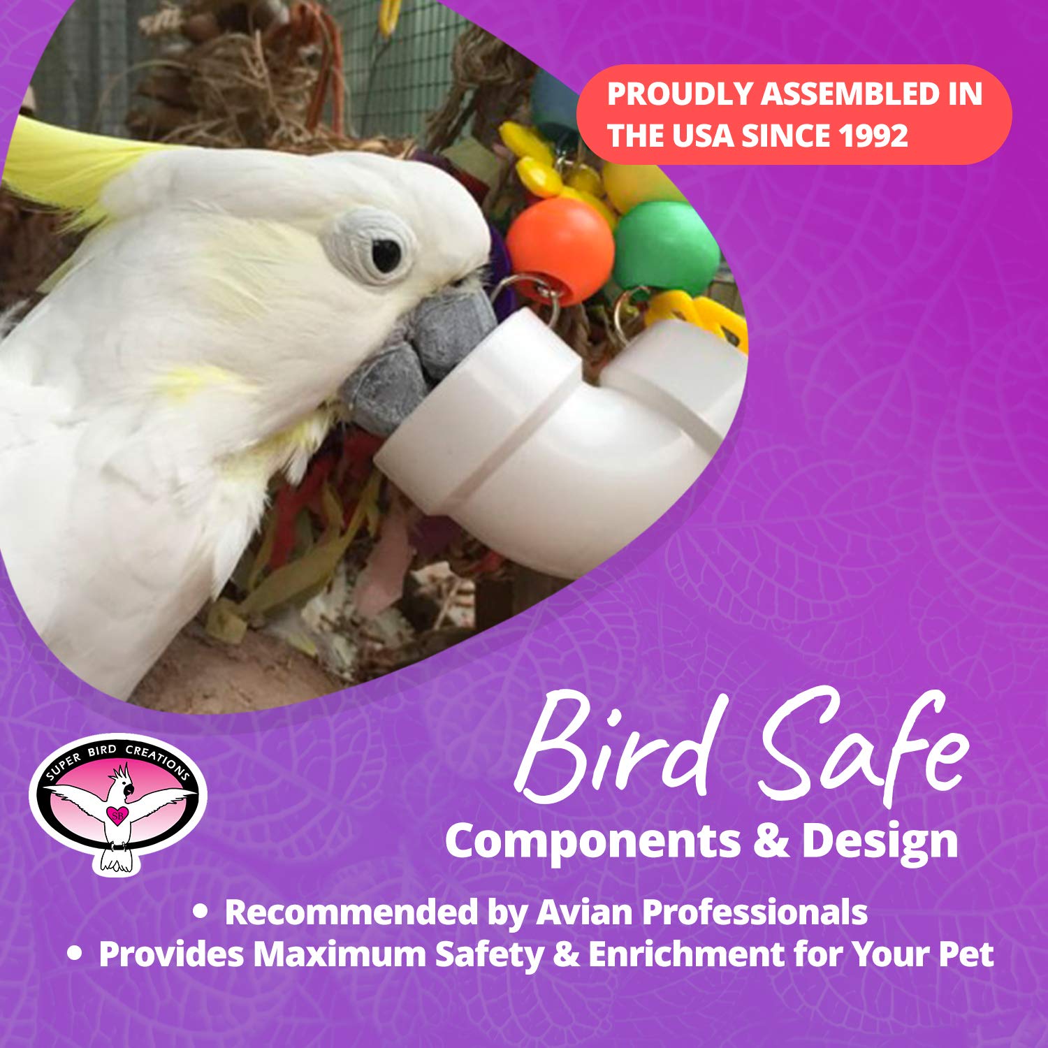SB751 PVC Forager: jouet adapté à l’utilisation en cage