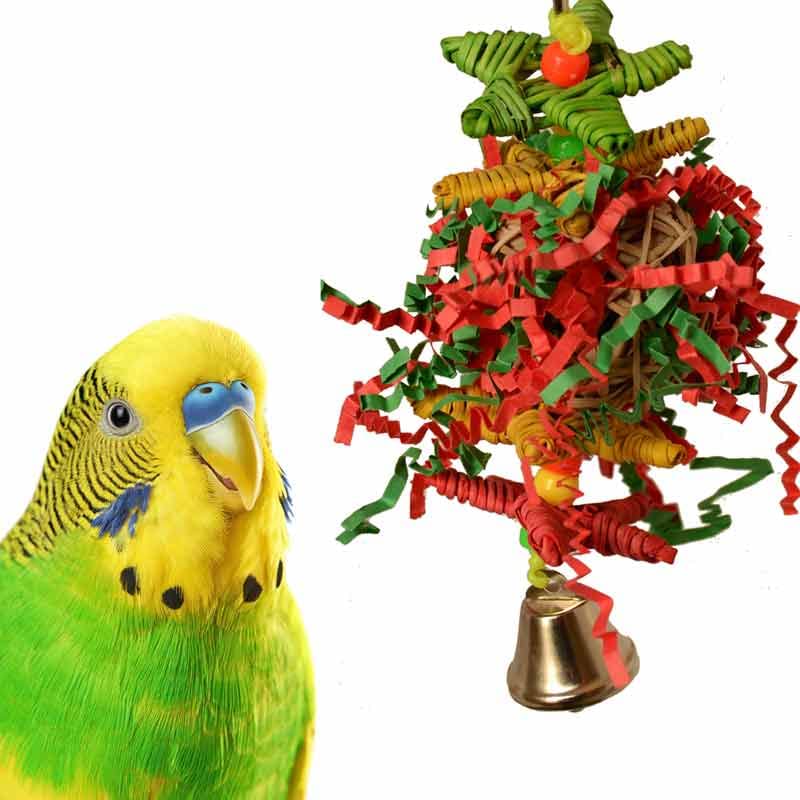 SB971 Noël Composants vignes naturelles – sécurité et enrichissement pour petits oiseaux