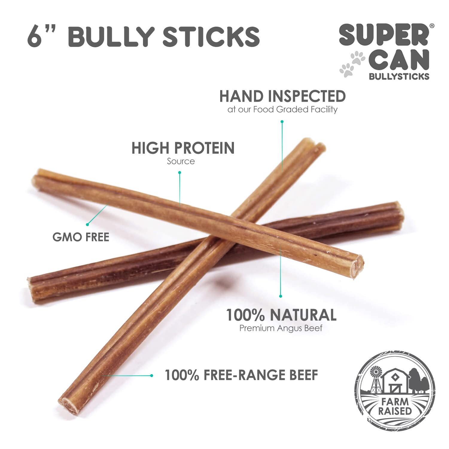 Bâtonnets dentition et hygiène dentaire avec SUPER CAN BULLYSTICKS