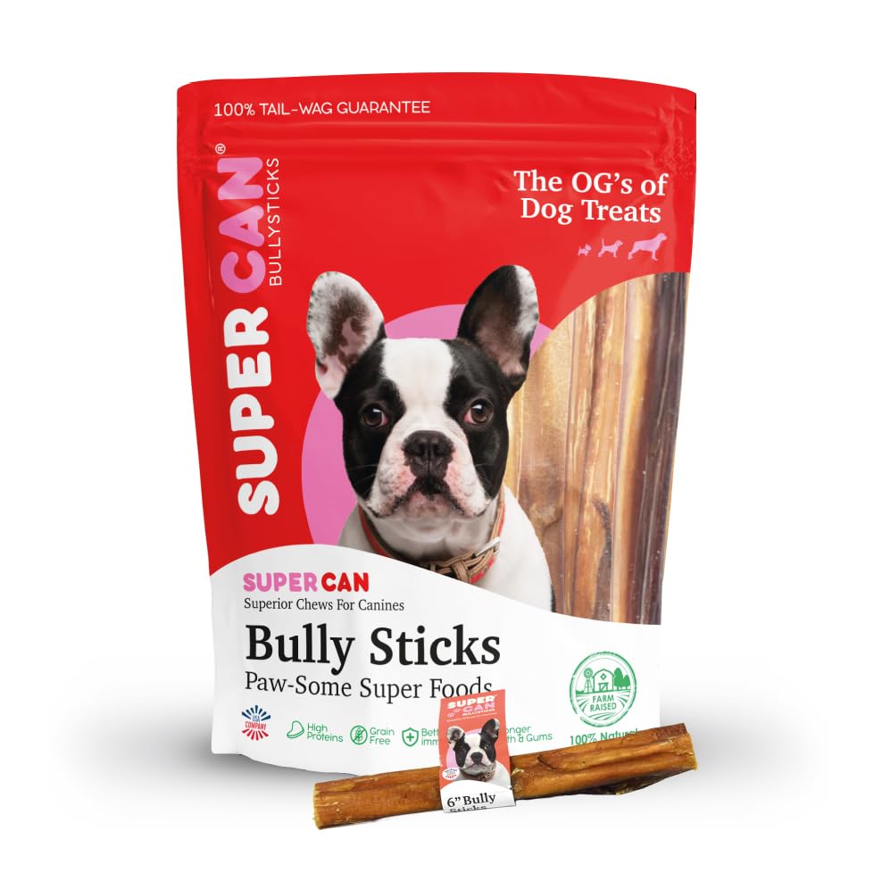 Friandise Junior pour chiots et petits chiens, durable et adaptée par SUPER CAN BULLYSTICKS