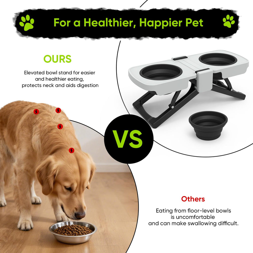 Super Design – ensemble nourriture et eau pratique pour chiens actifs.